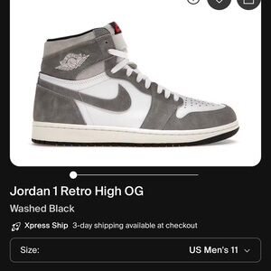 Jordan Black and White High-Top Sneakers